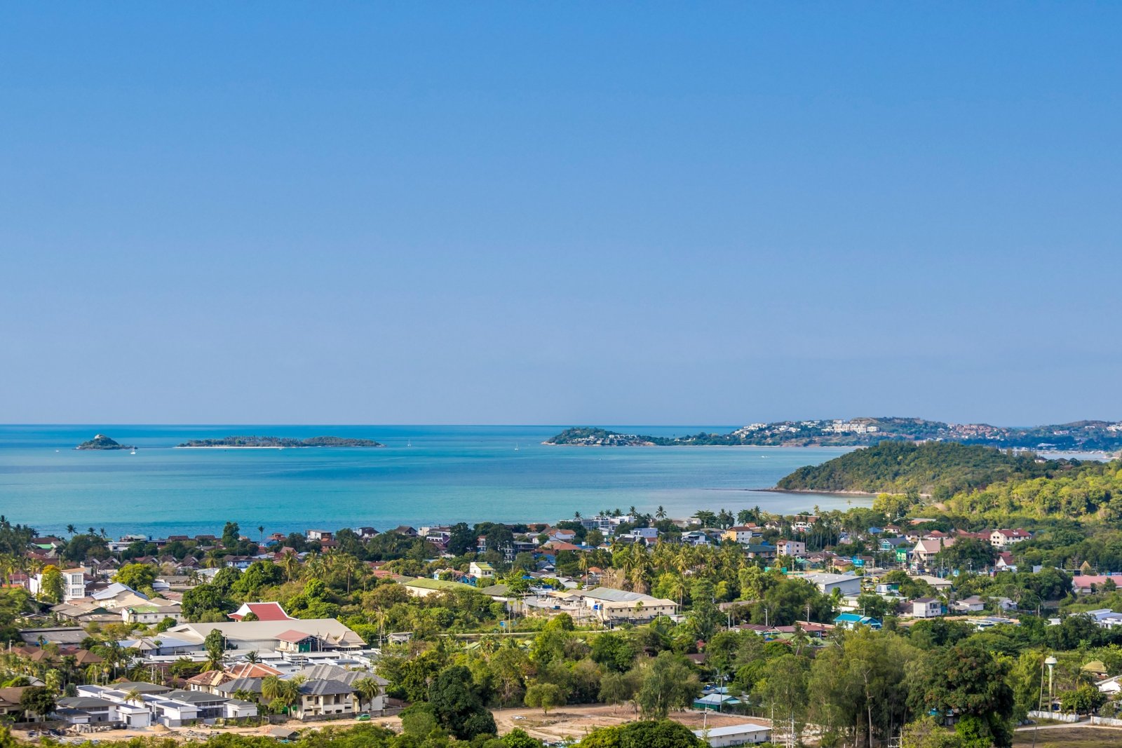 Panorama over the bay and Koh Phangan